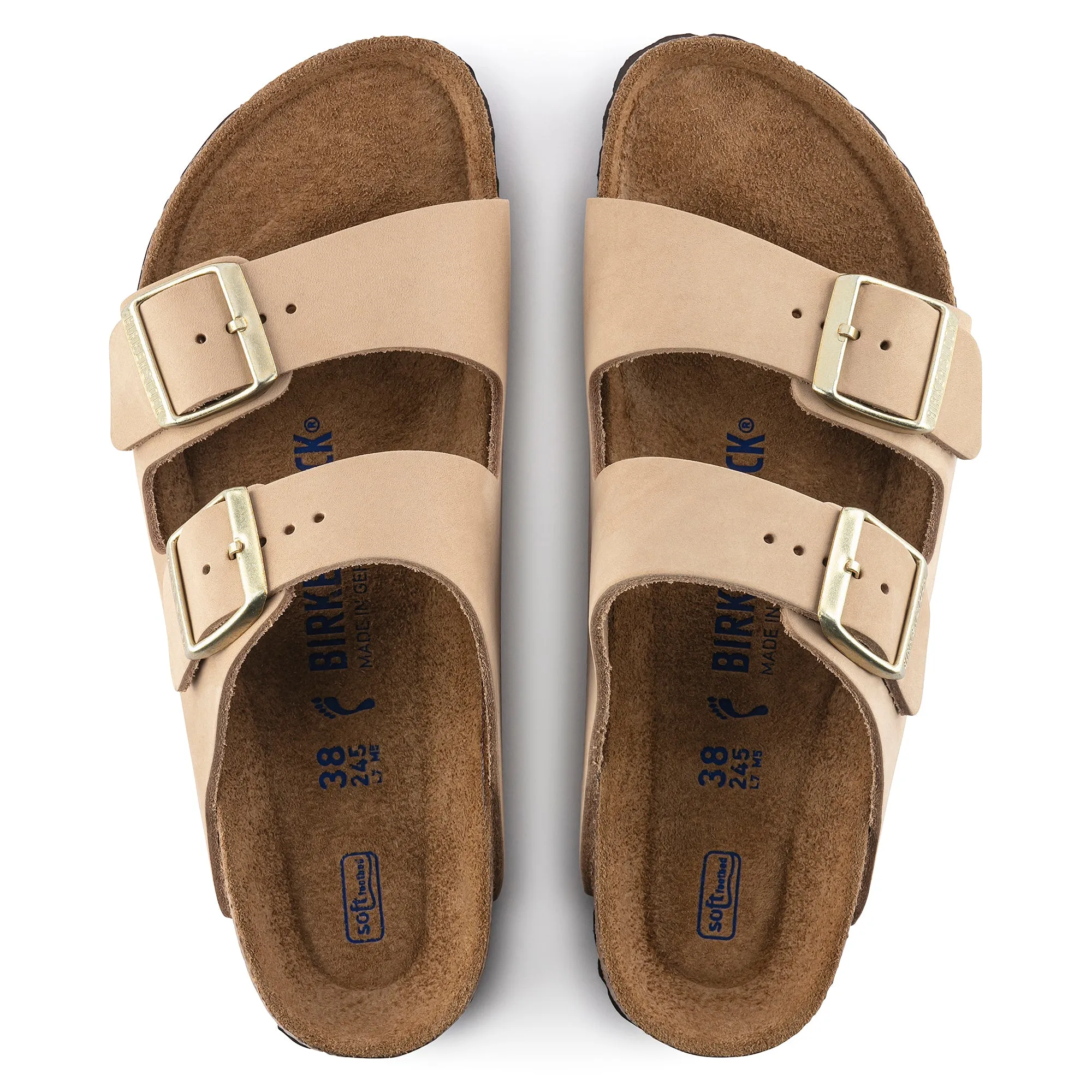 Birkenstock Arizona Soft Footbed Nubuck Leather Women's