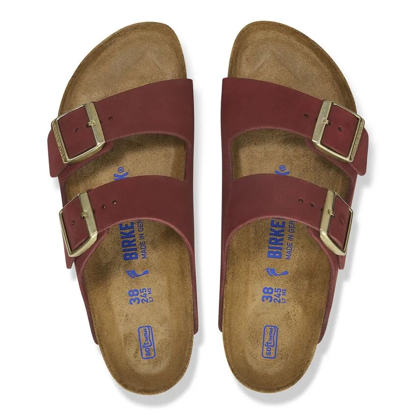 Birkenstock Arizona Soft Footbed Nubuck Leather Women's