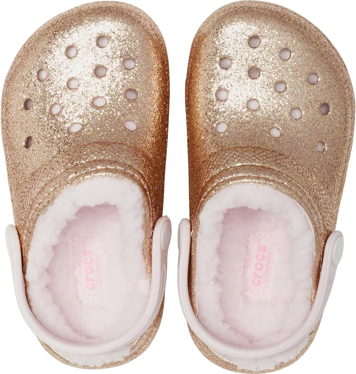 Crocs Kids Classic Lined Clogs for Toddlers - Synthetic Upper & Lining - Synthetic Outsole & Insole