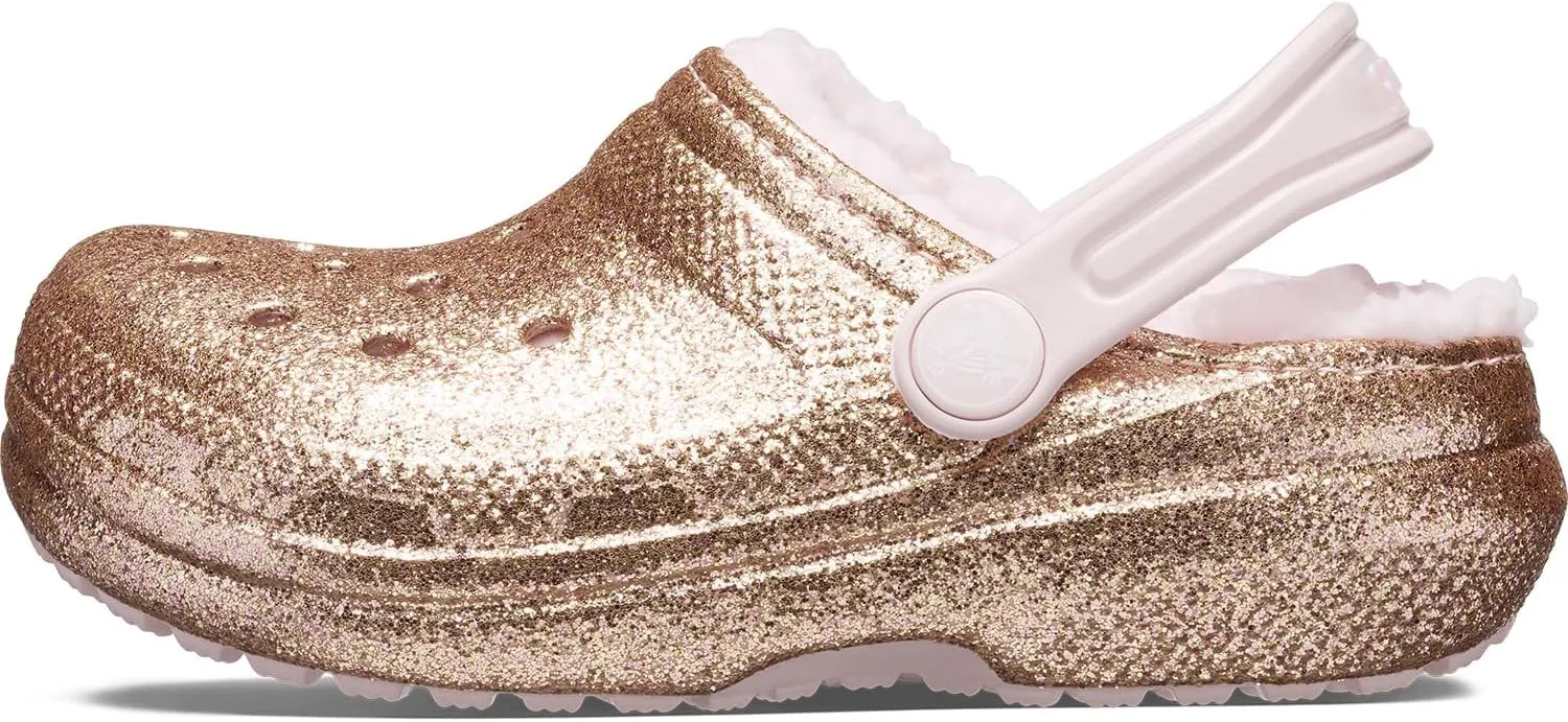 Crocs Kids Classic Lined Clogs for Toddlers - Synthetic Upper & Lining - Synthetic Outsole & Insole