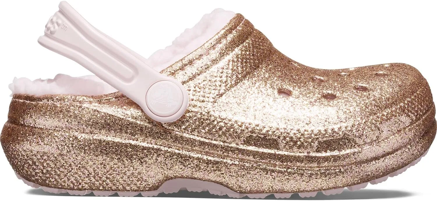 Crocs Kids Classic Lined Clogs for Toddlers - Synthetic Upper & Lining - Synthetic Outsole & Insole