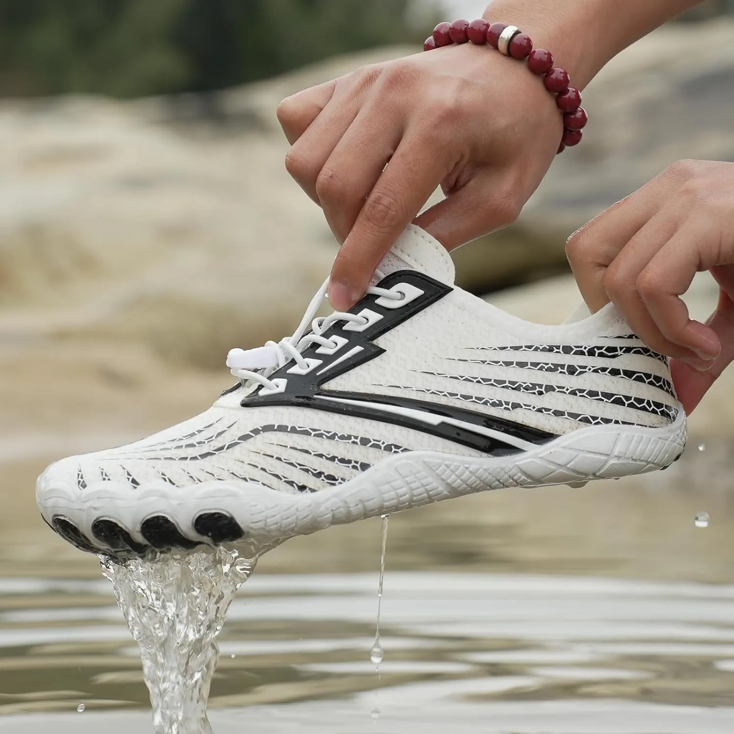 Hike Barefoot Footwear Shoes Unisex Non-Slip Healthy Wide Toe Box Zero Drop Water Shoes Breathable Soft Comfy Trail Footwear Quick Dry Beach Walking Athletic Sneakers