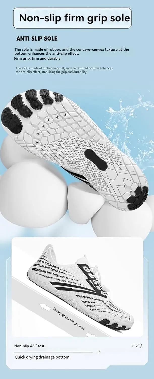 Hike Barefoot Footwear Shoes Unisex Non-Slip Healthy Wide Toe Box Zero Drop Water Shoes Breathable Soft Comfy Trail Footwear Quick Dry Beach Walking Athletic Sneakers