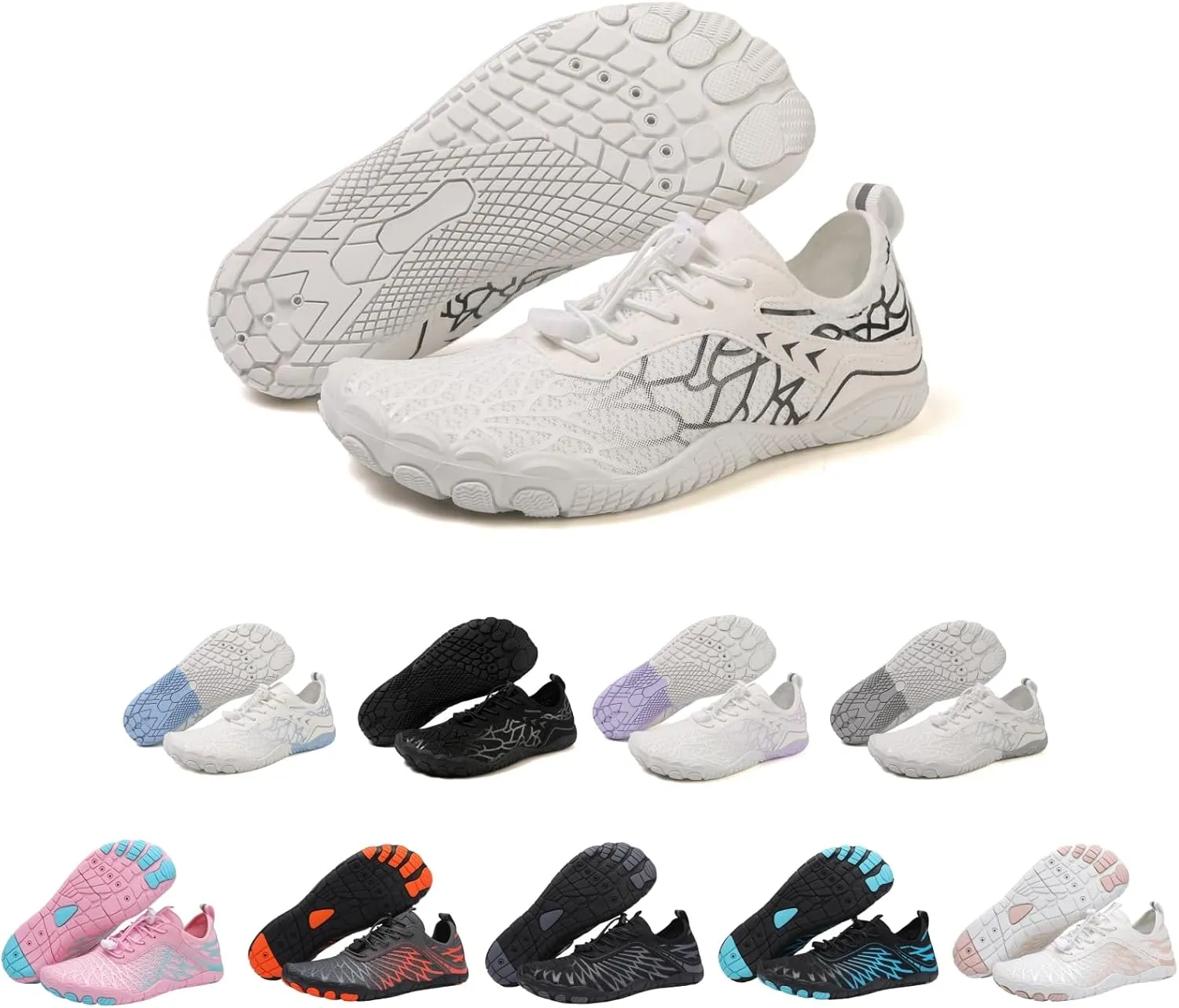 Hike Barefoot Shoes for Women Men Non-Slip Breathable Pro Barefoot Shoes Wide Toe Box Footwear Barefoot Shoes Womens Lightweight & Athletic Hiking Shoes