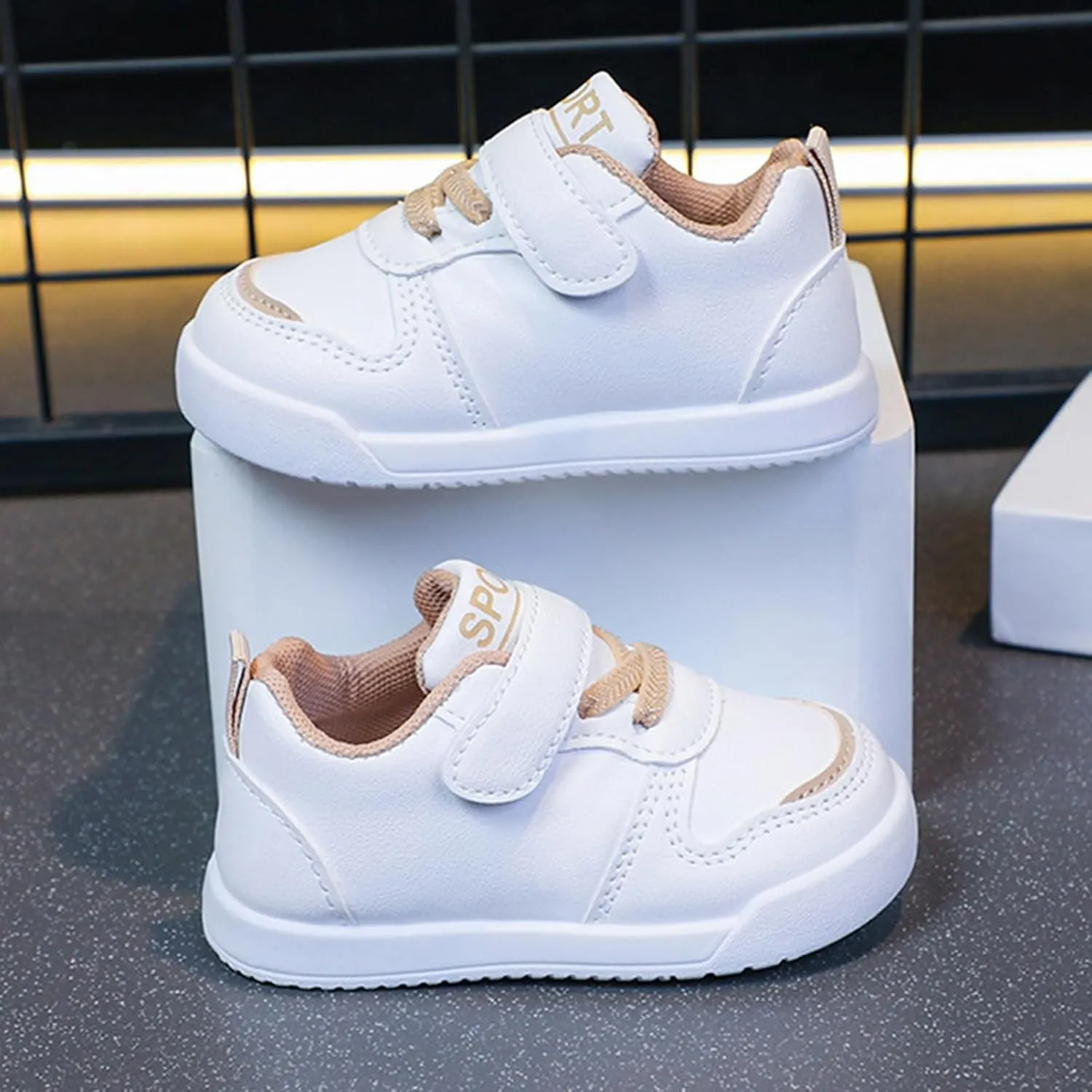 Infant Non Slip Sneakers Baby Boy Girl Toddler Breathable Lightweight Non-Slip Soft Sole First Walking Shoes