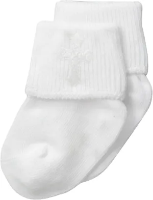Jefferies Socks Unisex-Baby Newborn Christening Turn Cuff Socks 3 Pair Pack