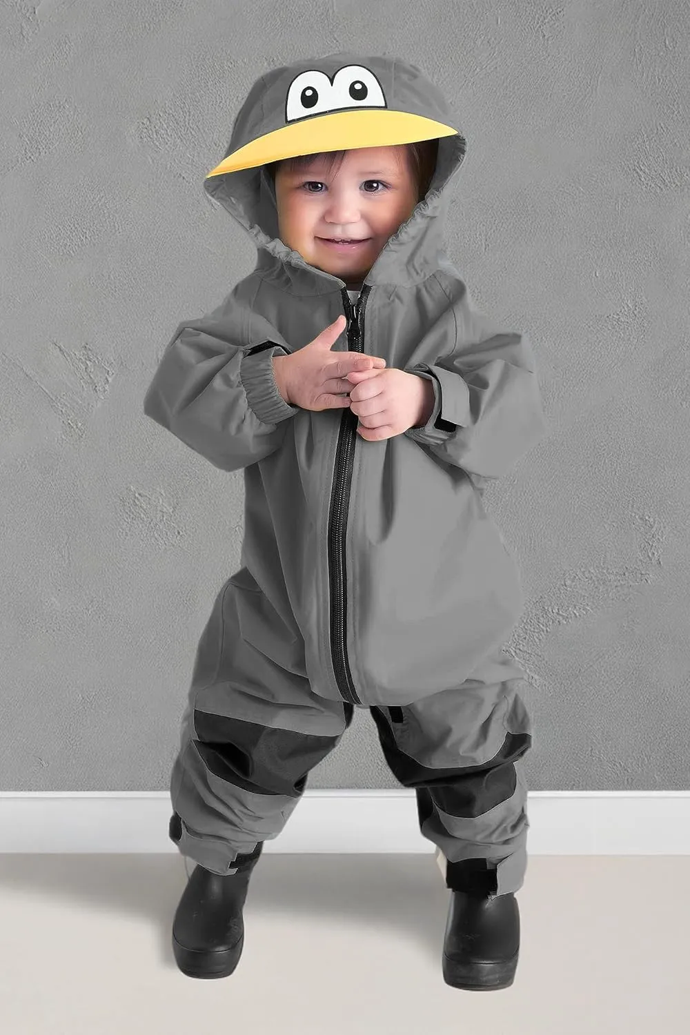 Kids Toddler Rain Suit - Muddy Buddy Waterproof Coverall One Piece Weather Resistant Baby Jacket