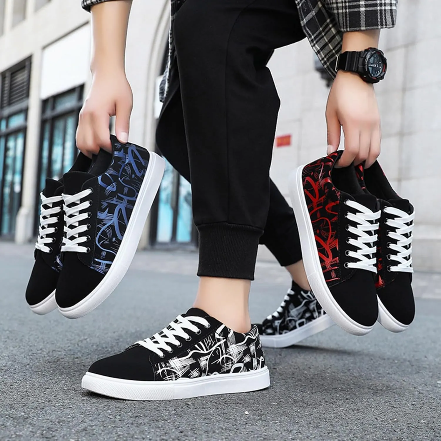 Men's Walking Shoes Athletic Shoes Mens Running Shoes Slip-On Tennis Shoes Non Slip Workout Sneakers for Walking