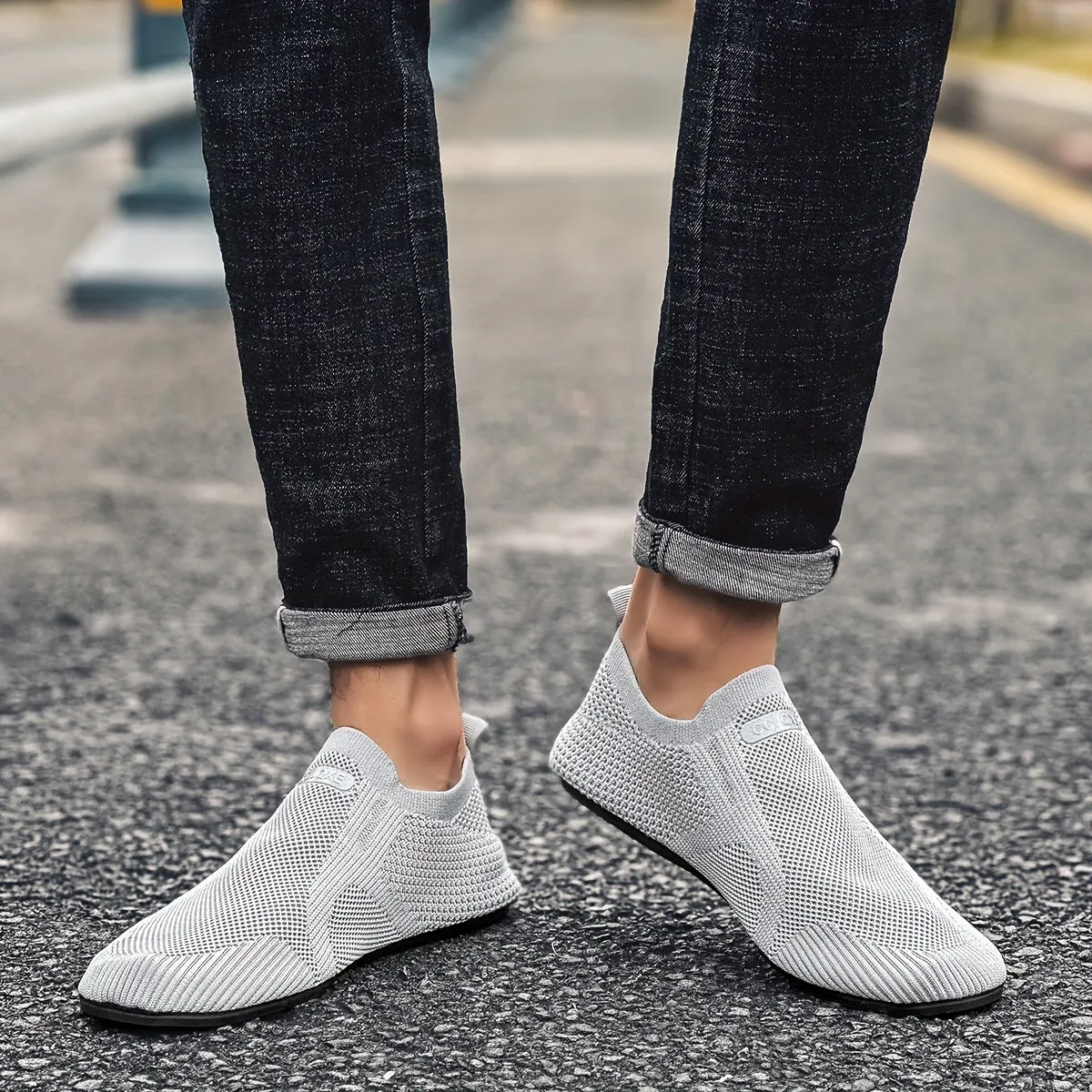 Mens Woven Loafers | Breathable Comfortable Shoes
