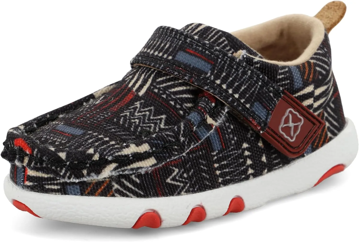 Twisted X Infant's Driving Moc, Moc Toe, Black Multi, 3 M