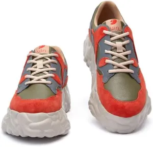 UIN Men's Fashion Chunky Sneakers Lightweight Walking Casual Slip Ons Art Painted Travel Skate Shoes Sanamolls 