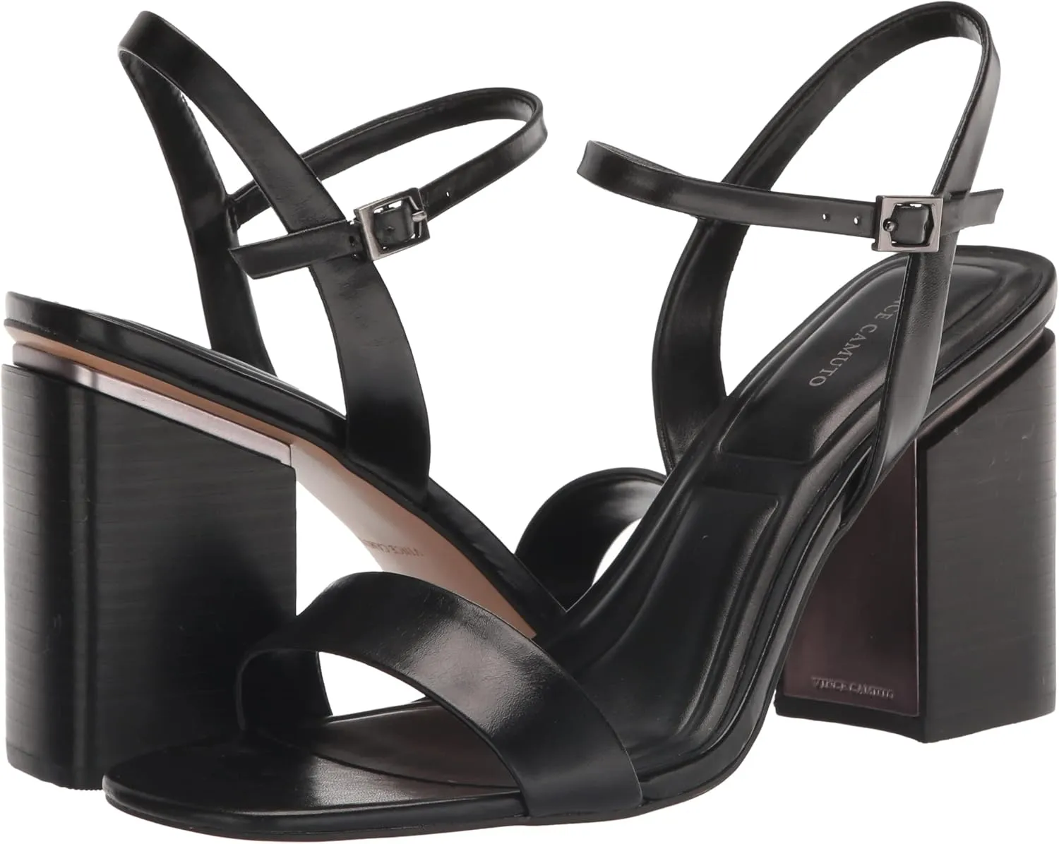 Vince Camuto Women's Herrica Stacked Heel Sandal Heeled