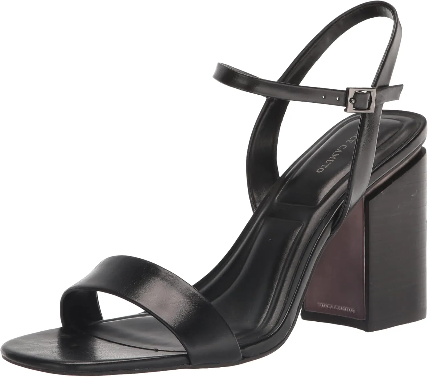 Vince Camuto Women's Herrica Stacked Heel Sandal Heeled