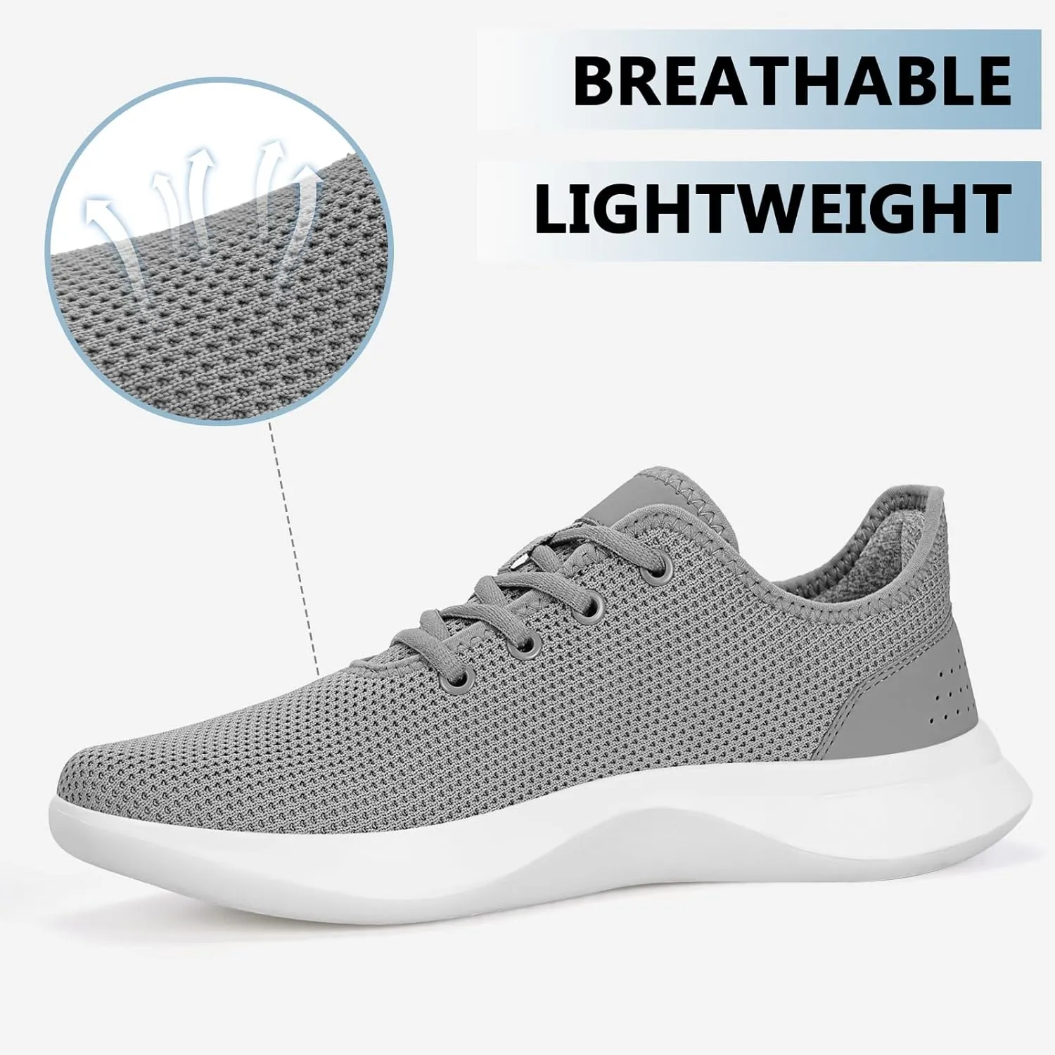 Women Walking Shoes Black Tennis Shoes for Women Running Sneakers Athletic Tennis Shoe Tree Runners Arch Support Ultra Lightweight Breathable Mesh Non-Slip Casual Sneakers for Gym Travel Work