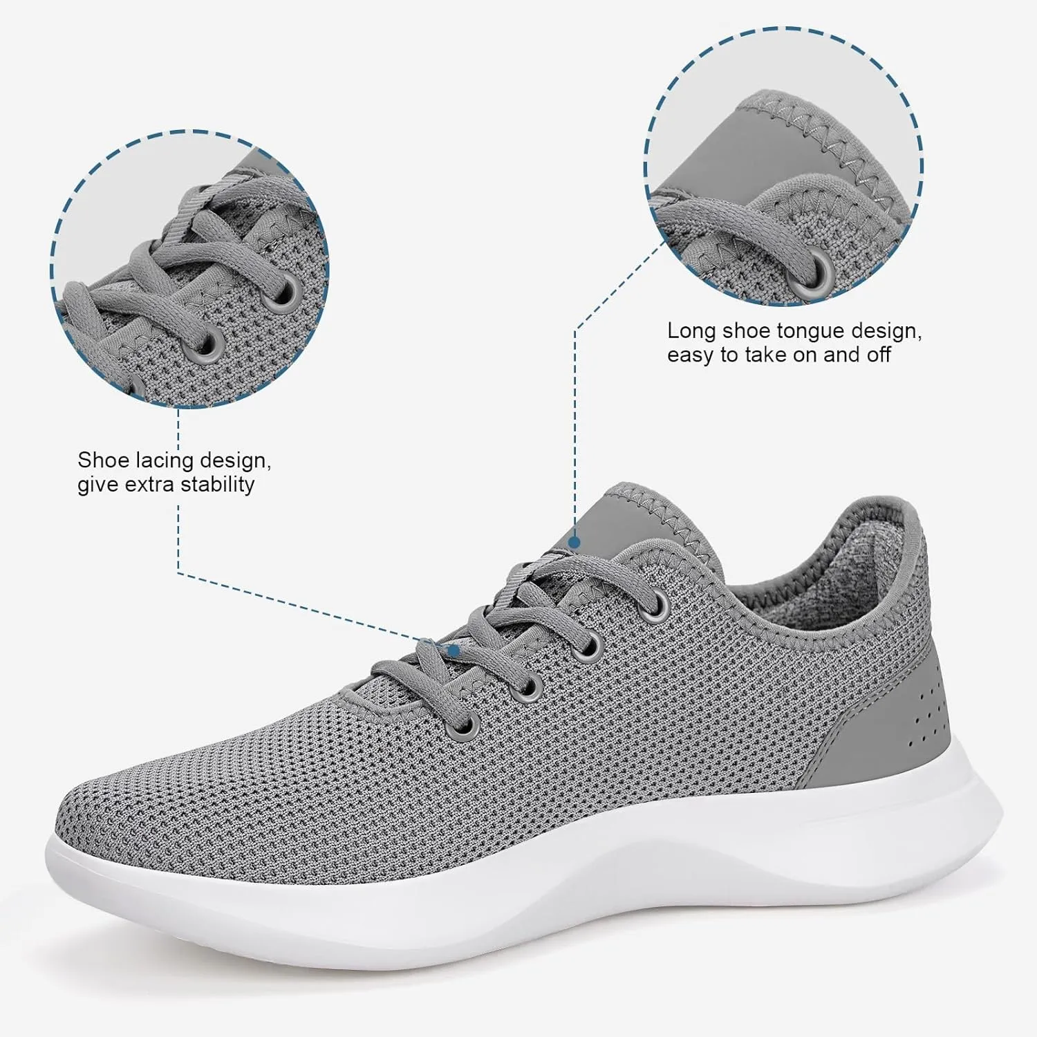 Women Walking Shoes Black Tennis Shoes for Women Running Sneakers Athletic Tennis Shoe Tree Runners Arch Support Ultra Lightweight Breathable Mesh Non-Slip Casual Sneakers for Gym Travel Work