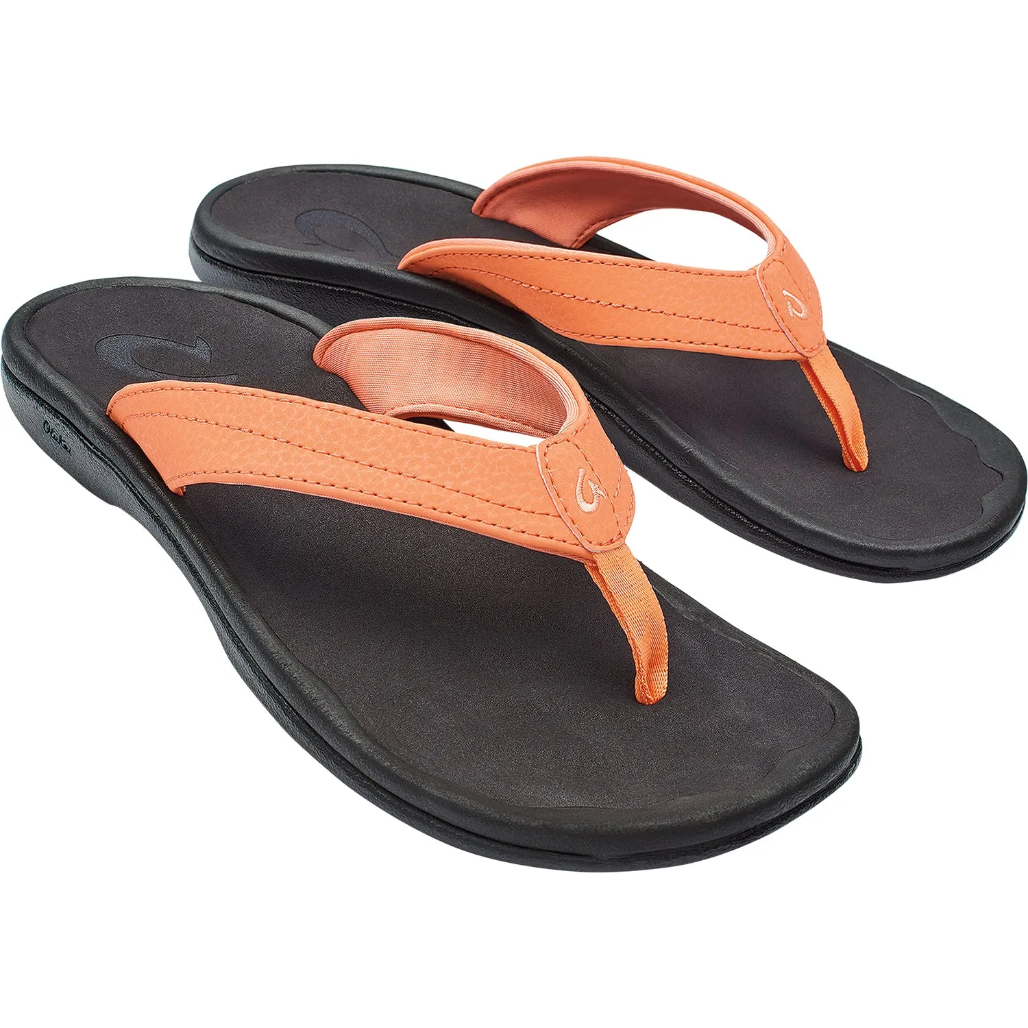Women's OluKai Ohana Shell Coral/Black Synthetic